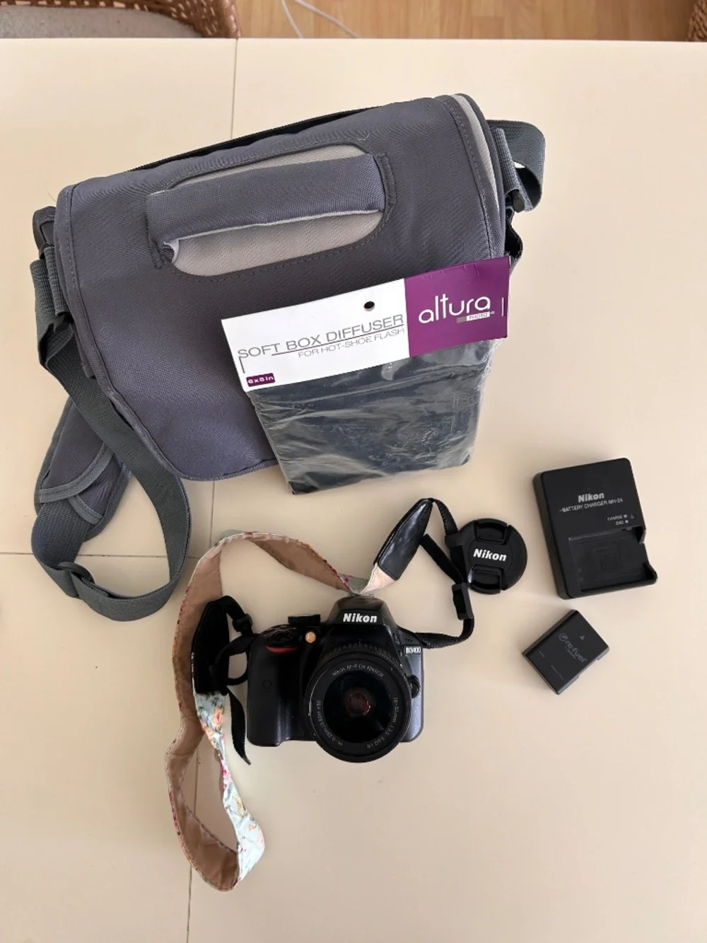 Nikon D3400 Digital SLR Camera w/ Af-p DX 18-55mm Lens and Accessories